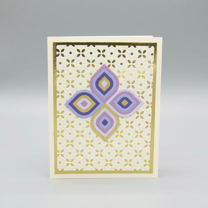 Geometric Tiles: Purple