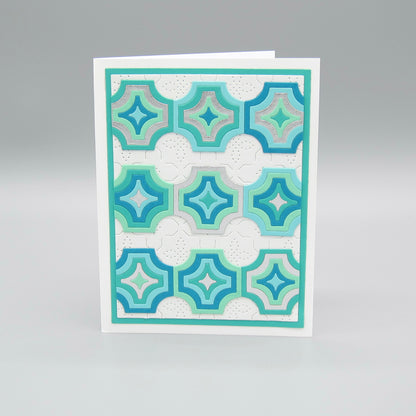 Geometric Tiles: Teal