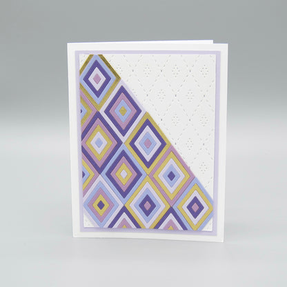 Geometric Tiles: Purple