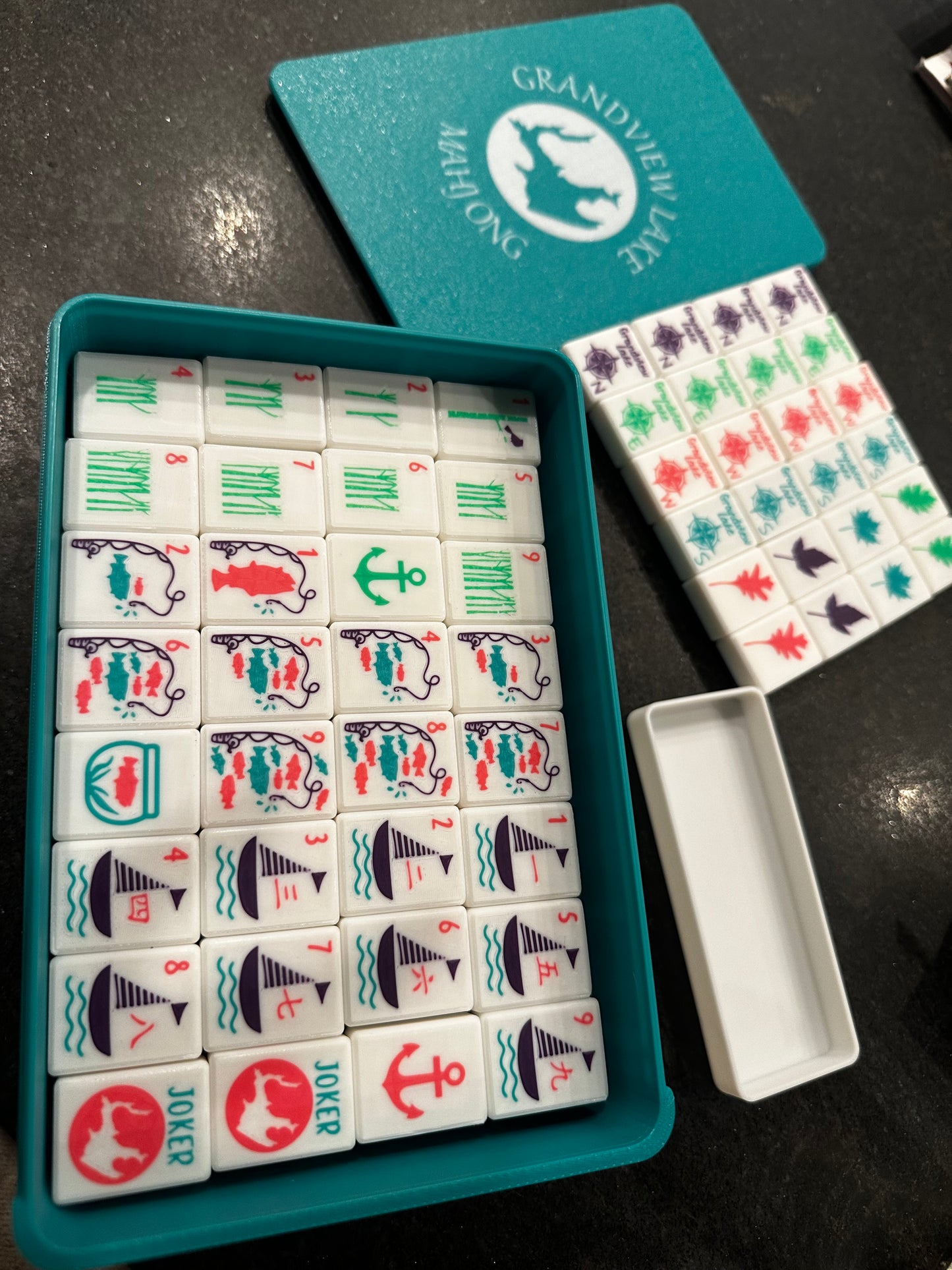 Mahjong Tiles with Box