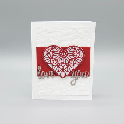 love you - Filigree Heart