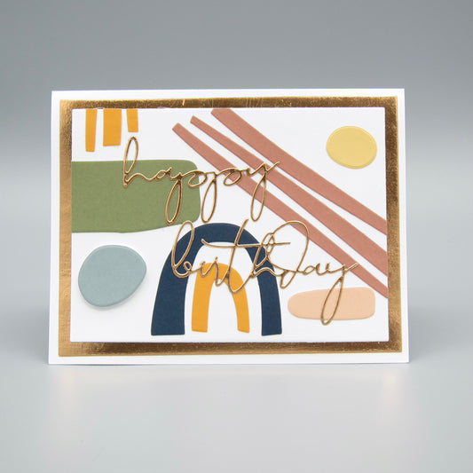 Abstract Birthday Cards