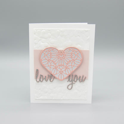 love you - Filigree Heart