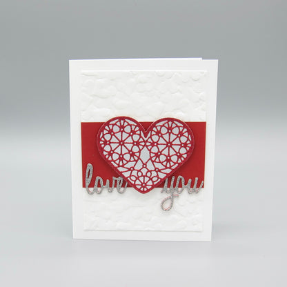 love you - Filigree Heart