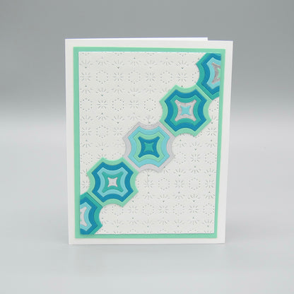 Geometric Tiles: Teal