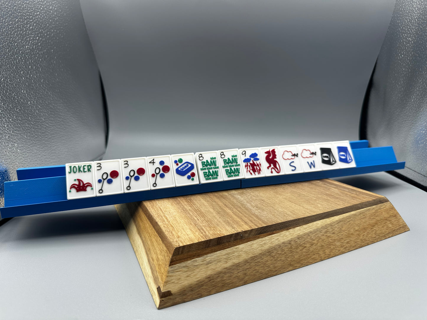 Mahjong Travel Rack with Pusher